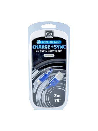 Go Travel USB-C opladnings- og synkroniseringskabel 200 cm Go Travel USB-C opladnings- og synkroniseringskabel 200 cm