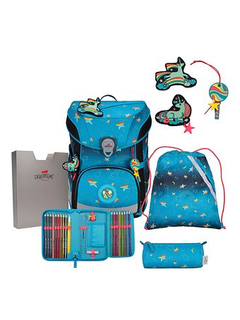 DerDieDas ErgoFlex Easy LED Sada školních tašek 5-dílný