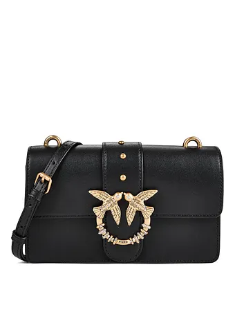 PINKO Love One Crossbody-väska Läder 21 cm PINKO Love One Crossbody-väska Läder 21 cm
