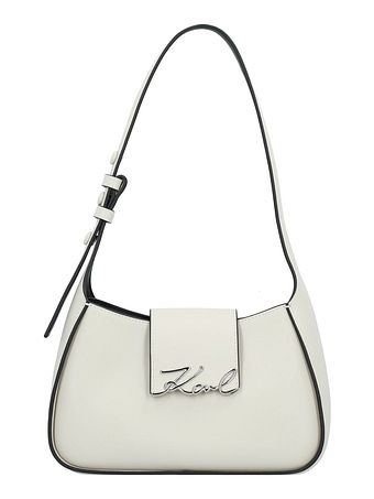 Karl Lagerfeld Signature Skuldertaske Læder 24 cm