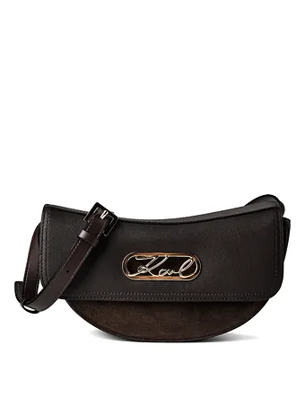 Karl Lagerfeld Signature Crossbody-laukku Nahka 24.5 cm Karl Lagerfeld Signature Crossbody-laukku Nahka 24.5 cm