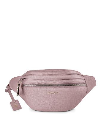 Lazarotti Bologna læder bæltetaske med dobbelt lynlås, crossbody-taske i læder, 25 cm Lazarotti Bologna læder bæltetaske med dobbelt lynlås, crossbody-taske i læder, 25 cm