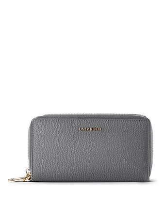 Lazarotti Bologna Leather XL Double Zip-Around Wallet RFID Leather 20 cm Lazarotti Bologna Leather XL Double Zip-Around Wallet RFID Leather 20 cm