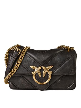 PINKO Love One Mini Bolso bandolera Piel natural 21 cm PINKO Love One Mini Bolso bandolera Piel natural 21 cm