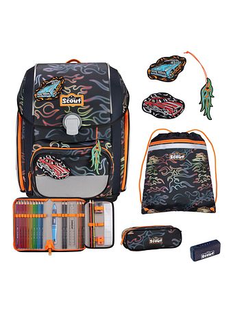 Scout Genius Exklusiv Safety Light Skoleransel-sæt