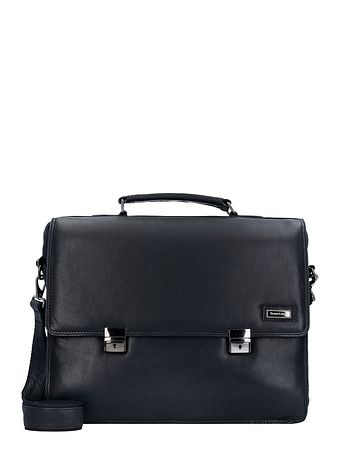 Greenland Nature Sort Nappa-taske læder 40 cm laptop-rum