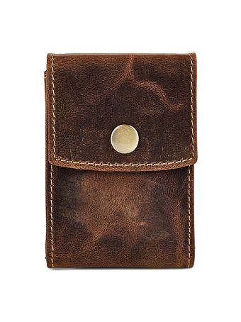 Greenburry Vintage Pouzdro na kreditní karty RFID ochrana Kůže 7 cm