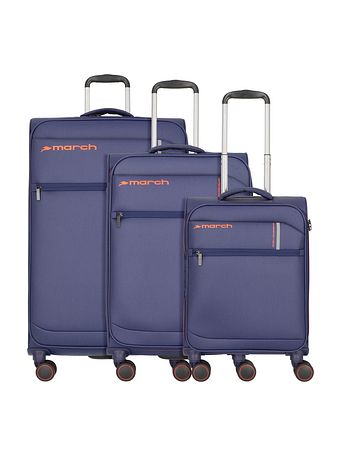 March15 Trading Silhouette 4 kolečka Sada kufrů 3-dílný s roztažitelným záhybem