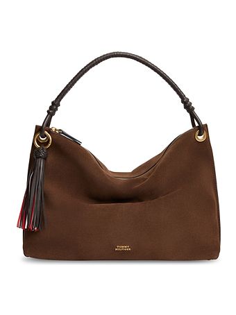 Tommy Hilfiger TH Statement Leather Skuldertaske Læder 42 cm