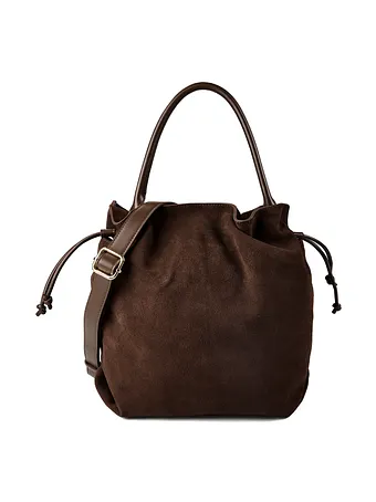 Hey Marly Cool Companion Suede Bolso bombonera Piel natural 38 cm Hey Marly Cool Companion Suede Bolso bombonera Piel natural 38 cm