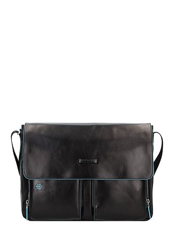 Piquadro Blue Square Messenger Læder 37 cm rum til bærbar computer