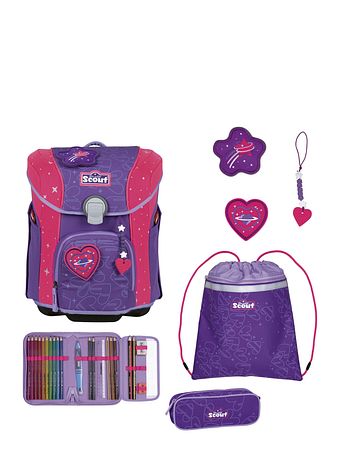 Scout Micro Skoleransel-sæt 7-delt