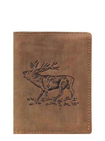 Greenburry Vintage Hirsch-pung i hjortelæder 9,5 cm