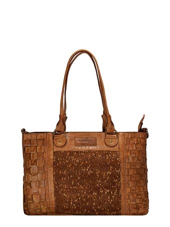 Greenland Nature Femi & Nine skuldertaske i læder 42 cm