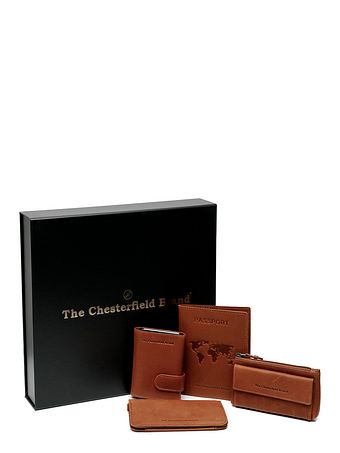 The Chesterfield Brand Kreditkortholder 4-delt gavesæt i læder 7 cm
