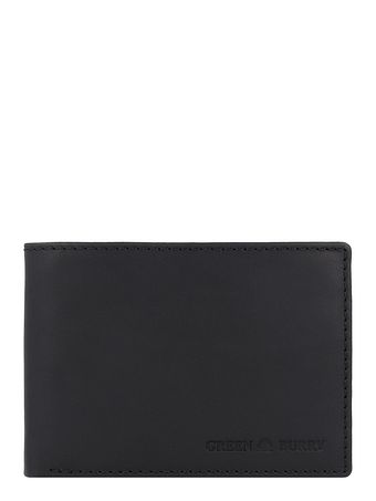 Greenburry Pure Black Pung RFID-beskyttelse Læder 12.5 cm