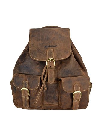 Greenburry Vintage City-rygsæk i læder 35 cm