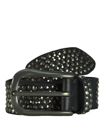 b.belt Bælte i læder med nitter b.belt Bælte i læder med nitter