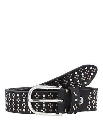 b.belt Bælte i læder med nitter b.belt Bælte i læder med nitter
