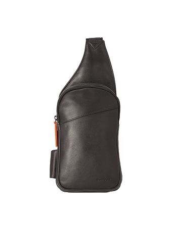 Davidoff Essentials-skuldertaske i læder 13,5 cm