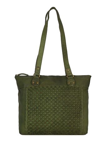 Greenland Nature Femi & Nine-skuldertaske i læder 35 cm