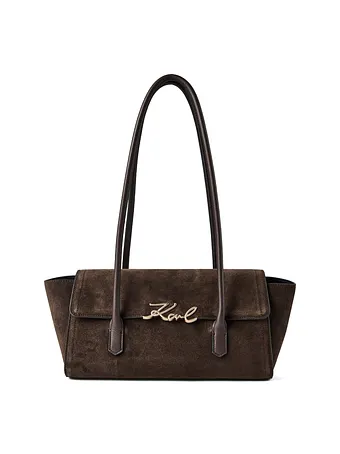 Karl Lagerfeld Signature Bolsa de hombro Piel natural 34 cm Karl Lagerfeld Signature Bolsa de hombro Piel natural 34 cm