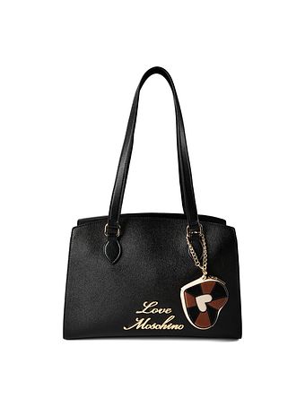 Love Moschino Heart Charm Taška přes rameno Kůže 35 cm