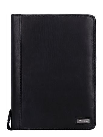 Greenland Nature Sort nappa ringpung i læder 33 cm