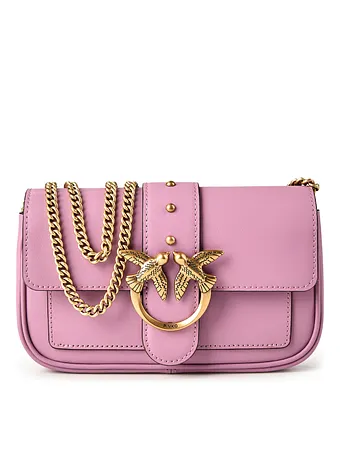 PINKO Love One Crossbody-väska Läder 20 cm PINKO Love One Crossbody-väska Läder 20 cm