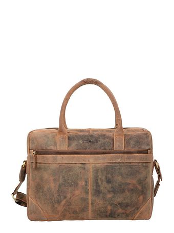 Greenburry Vintage dokumentmappe i læder 41 cm med rum til bærbar computer