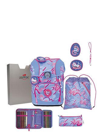 DerDieDas ErgoFlex Tiny Skoleransel-sæt 8-delt