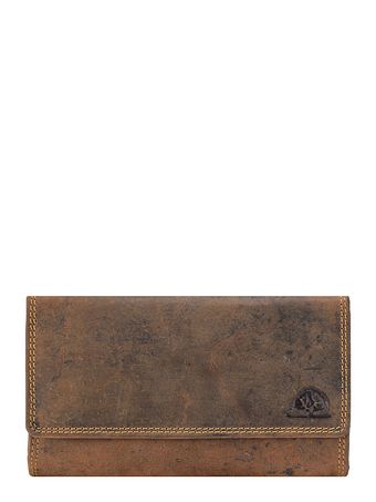 Greenburry Vintage tjenertaske pung læder 18 cm