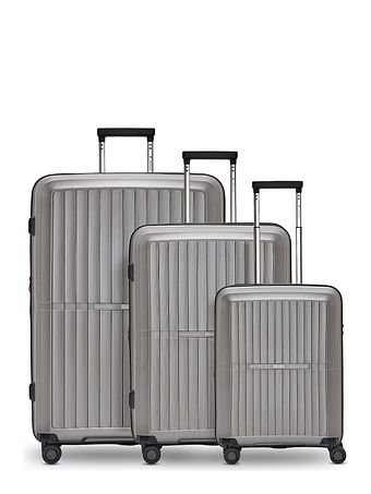 Pactastic Collection 01 4-hjulet kuffertsæt, 3 dele, med stretchfold