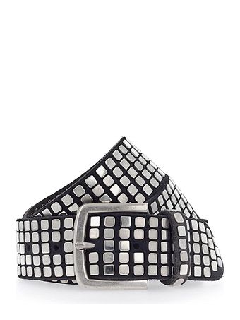 b.belt Quinn-bælte i læder med nitter b.belt Quinn-bælte i læder med nitter