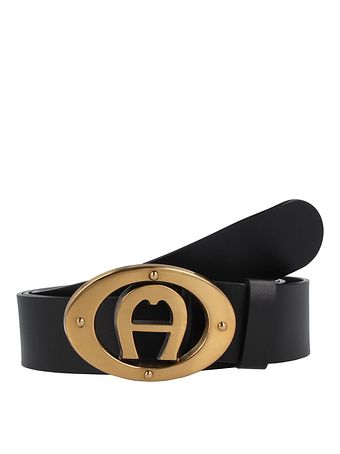 AIGNER Logo-bælte i læder