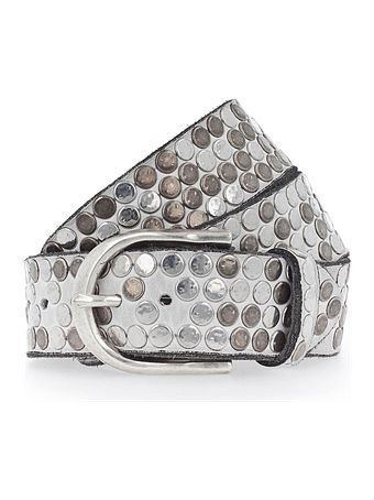 b.belt Bælte i læder med nitter