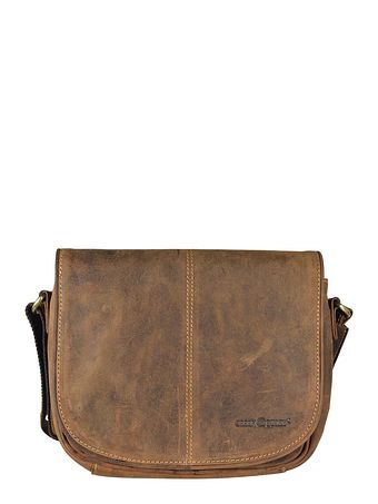 Greenburry Vintage skuldertaske i læder 28 cm