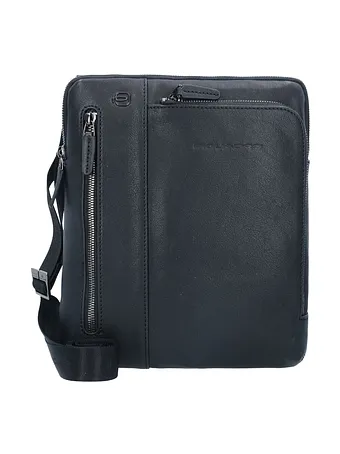 Piquadro Black Square Bolsa de hombro Piel natural 23 cm Piquadro Black Square Bolsa de hombro Piel natural 23 cm