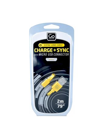 Go Travel Micro USB-opladnings- og synkroniseringskabel 200 cm Go Travel Micro USB-opladnings- og synkroniseringskabel 200 cm