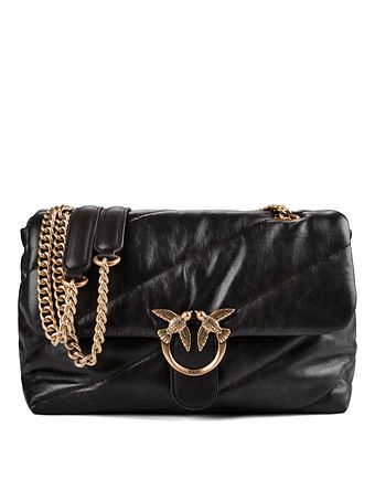 PINKO Love Puff Classic Crossbody taske Læder 28 cm PINKO Love Puff Classic Crossbody taske Læder 28 cm