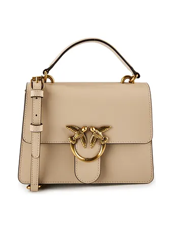 PINKO Love One Bolso Piel natural 23 cm PINKO Love One Bolso Piel natural 23 cm