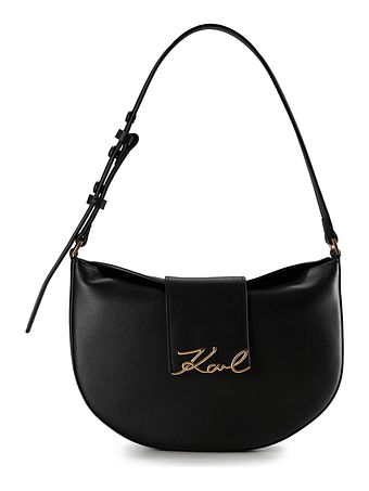 Karl Lagerfeld Signature Skuldertaske Læder 27 cm