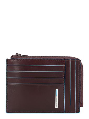 Piquadro Blå firkantet kreditkortholder RFID-læder 12 cm Piquadro Blå firkantet kreditkortholder RFID-læder 12 cm