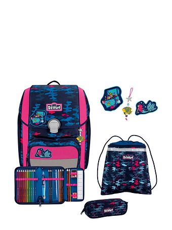 Scout Genius Skoleransel-sæt 4-delt