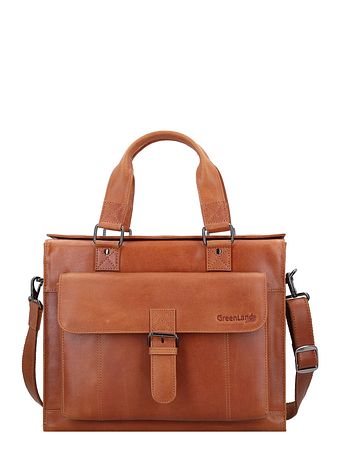 Greenland Nature Light Nature dokumentmappe i læder 38 cm Greenland Nature Light Nature dokumentmappe i læder 38 cm