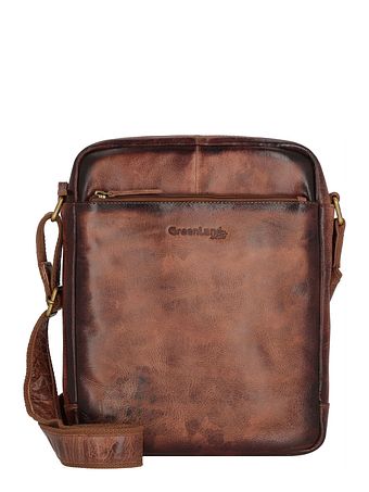 Greenland Nature Mascu & Line skuldertaske i læder 27 cm