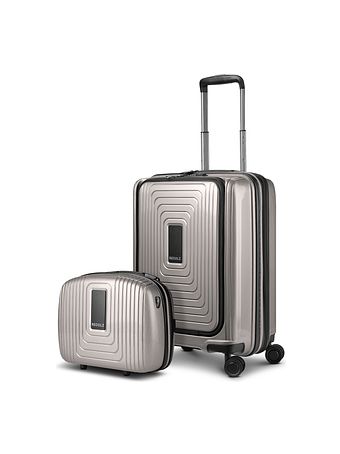 Redolz Essentials 14 kuffertsæt 2 stk. kabine-trolley med stretchfold + beautycase Redolz Essentials 14 kuffertsæt 2 stk. kabine-trolley med stretchfold + beautycase