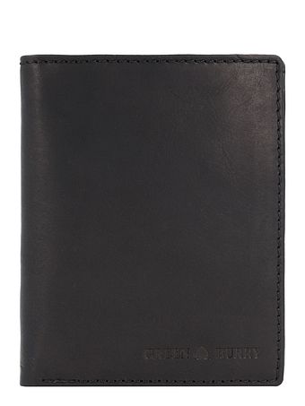 Greenburry Pure Black Pung RFID-beskyttelse Læder 10.5 cm