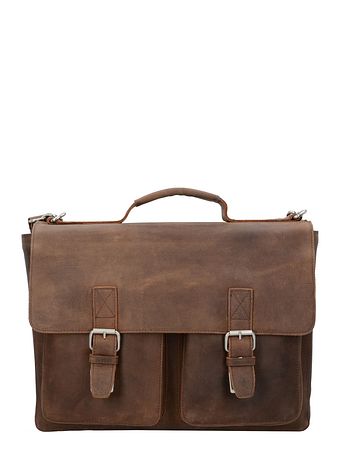 Leonhard Heyden Salisbury dokumentmappe læder 39 cm rum til bærbar computer