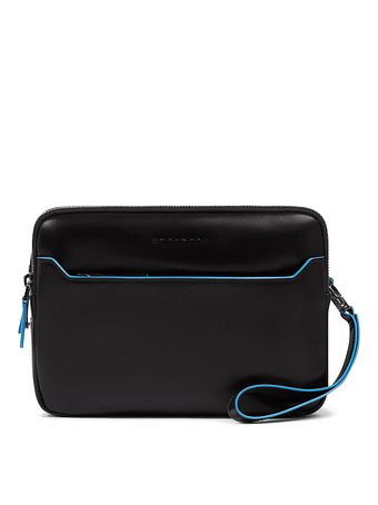 Piquadro Blue Square Taška přes rameno Kůže 23 cm